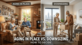 aging in place vs. downsizing