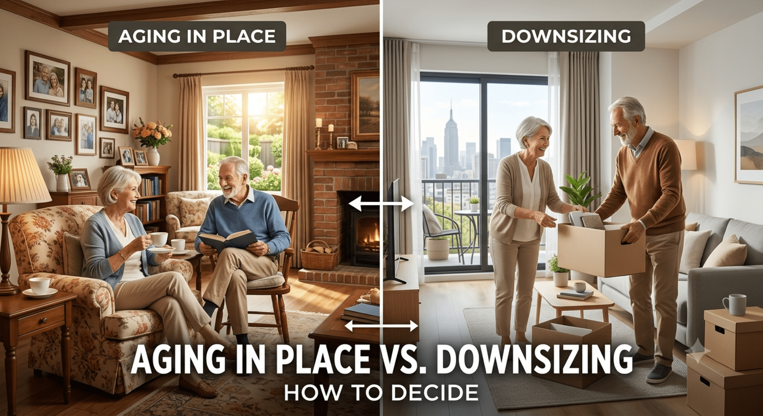 aging in place vs. downsizing
