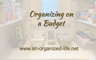 organizing on a budget