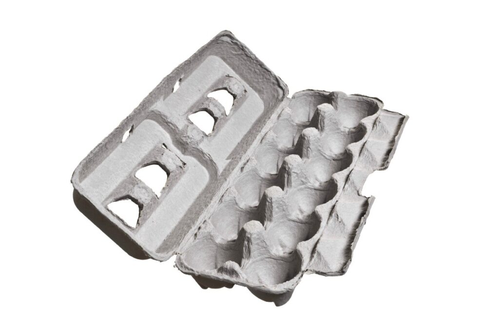egg carton used to organize