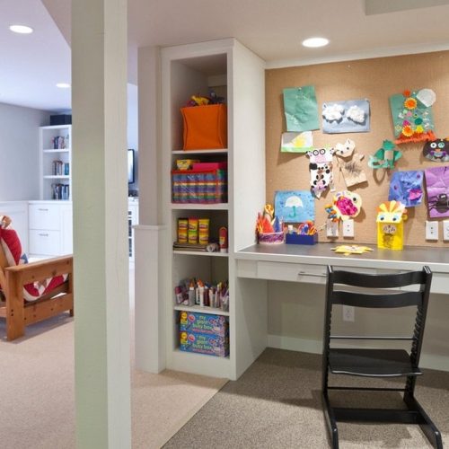 Small home office nook beautifully organized - an organized life, ma