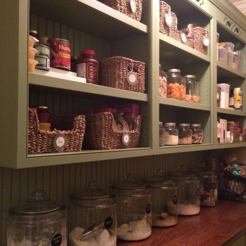 A tidy and organized pantry shelf - an organized life, MA