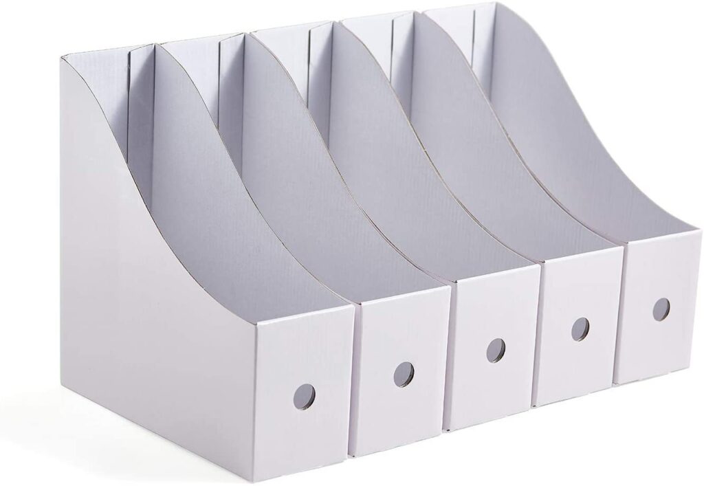 inexpensive magazine file holders for organizing